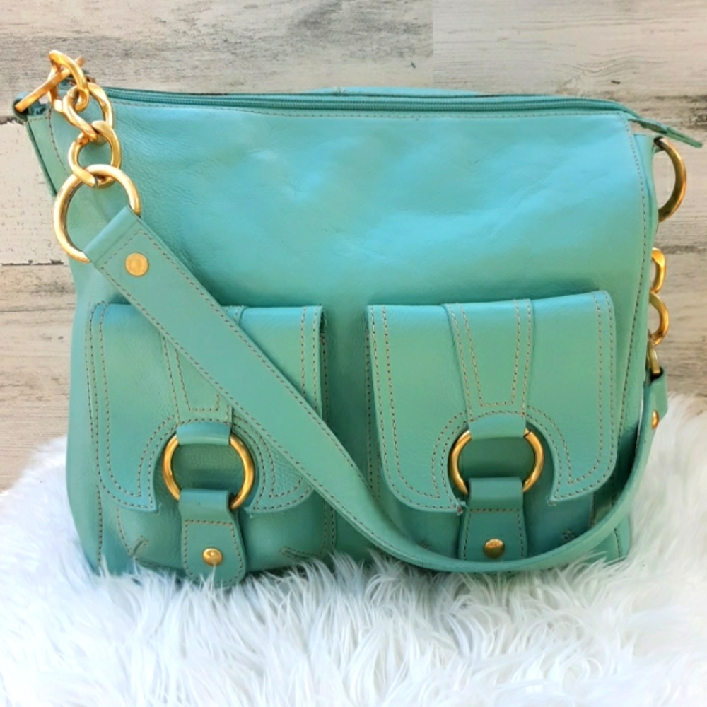 EUC KATE LANDRY LEATHER BAG - Picture 4 of 15
